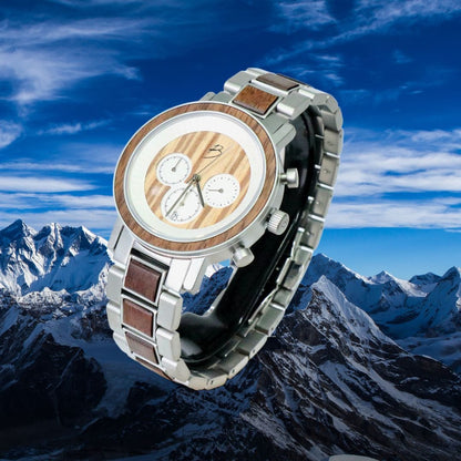 Montre Harrison en bois de noyer