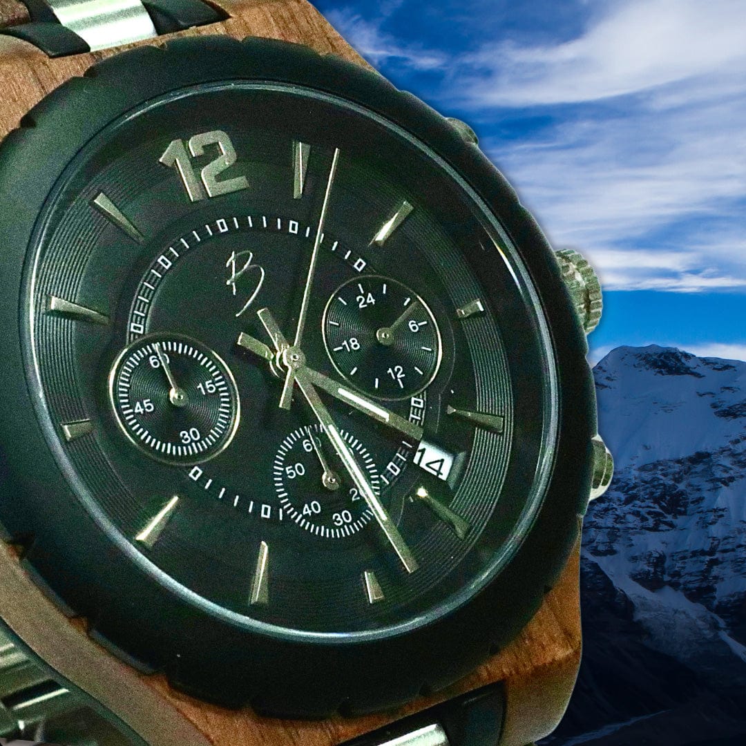 Montre Le Roy en bois de noyer