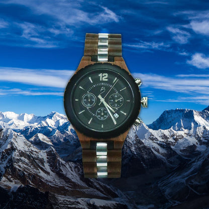 Montre Le Roy en bois de noyer