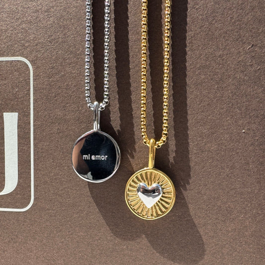 Mi Amor Necklace- Gold