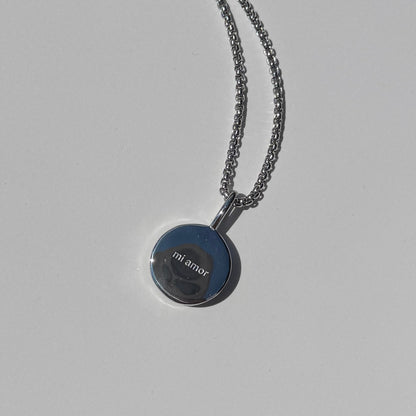 Mi Amor Necklace- Silver