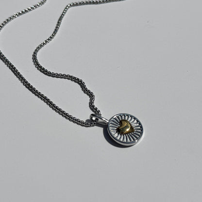 Mi Amor Necklace- Silver