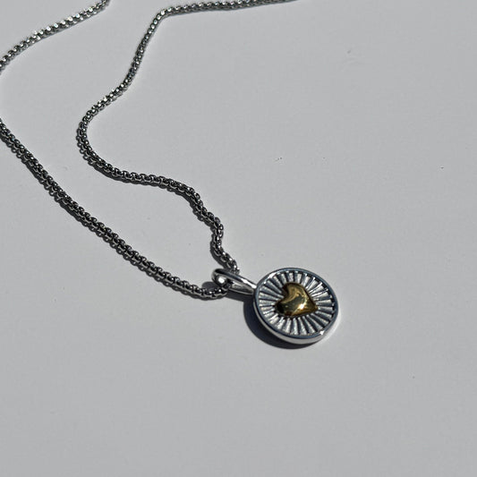 Mi Amor Necklace- Silver