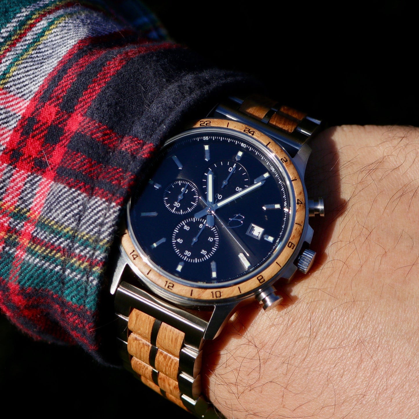 Montre Tompion en bois de noyer