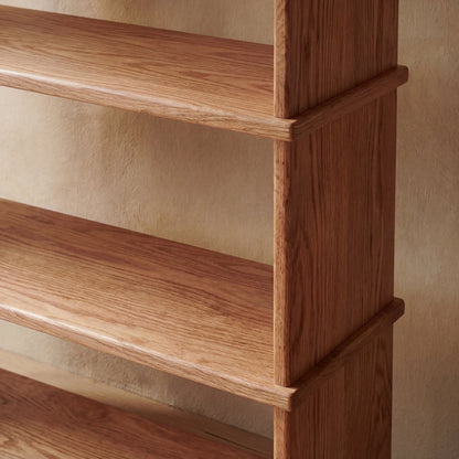 3 shelf bookcase in red oak
