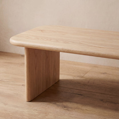 60 Inch Coffee Table in White Oak