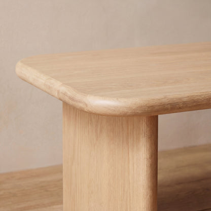 60 Inch Coffee Table in White Oak