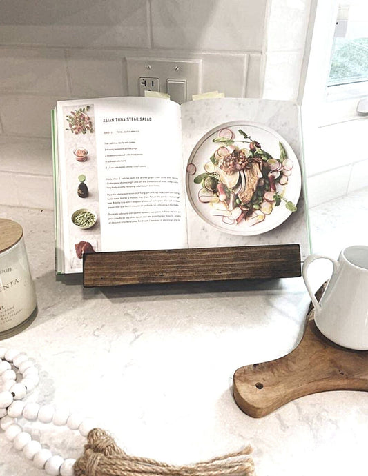 Wooden Cookbook Stand