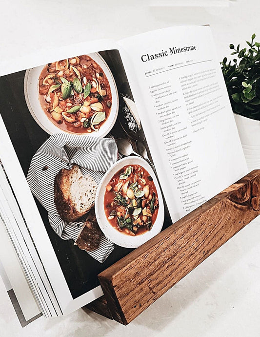 Wooden Cookbook Stand