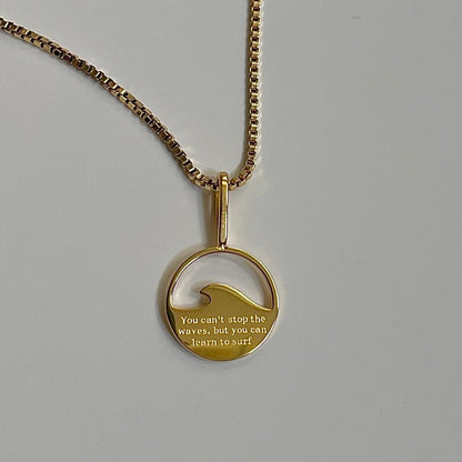 Wave Necklace- Gold