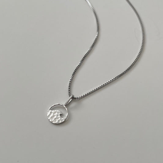 Wave Necklace- Silver