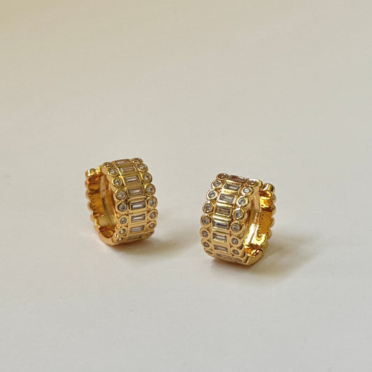 Zendaya Hoops - White Zirconia
