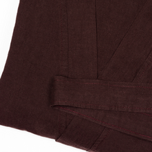 Load image into Gallery viewer, Linen Kimono Robe in Burgundy
