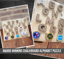Load image into Gallery viewer, ALPHABET AND NUMBER CHALKBOARD SET
