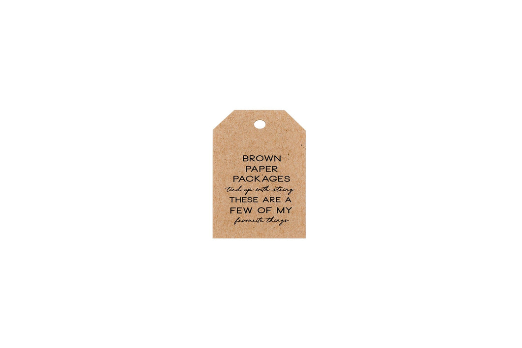 Brown Paper Packages Gift Tag