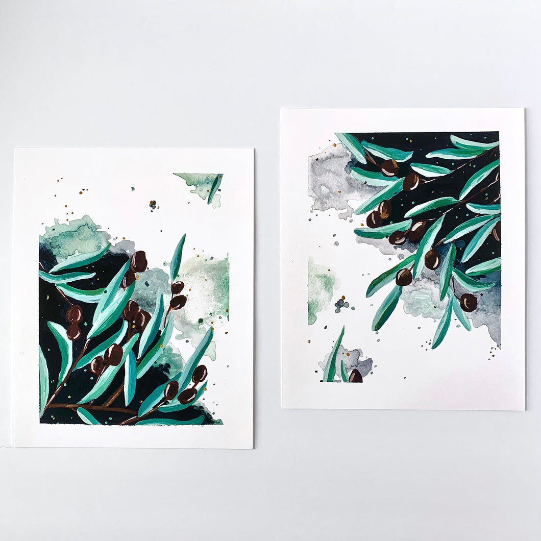 Mediterranean Sky - Art Print Set of Two, 8x10 Giclee prints