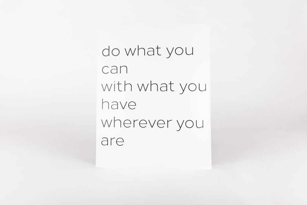 Do What You Can Poster