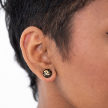 Load image into Gallery viewer, Black &amp; Gold Earrings
