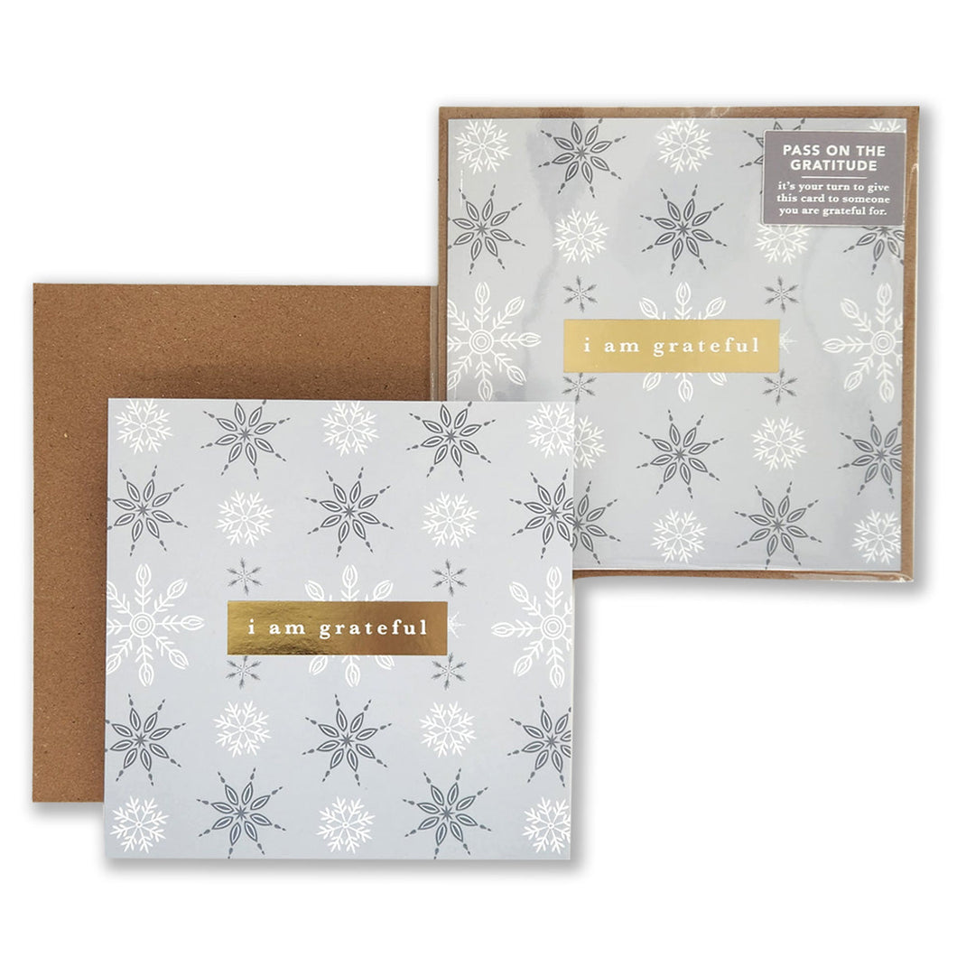 Snowflakes Gratitude Cards