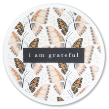 Load image into Gallery viewer, Butterfly 3&quot; Clear Gratitude Sticker
