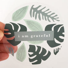 Load image into Gallery viewer, Rainforest 3&quot; Clear Gratitude Sticker
